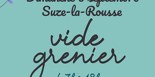 Vide-grenier \u00e0 Suze-la-Rousse