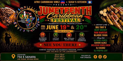 ACV Presents: Suga\u2019s Kitchen Juneteenth Caribbean Heritage Festival