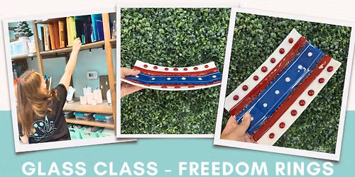 Freedom Rings Glass Dish