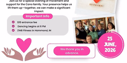 Zumba Fundraiser for the Cano Family