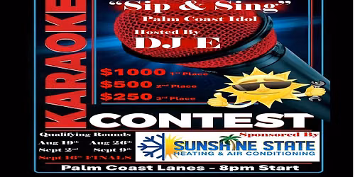 Palm Coast Idol Karaoke contest sponsored by Sunshine State Heating and Air Conditioning