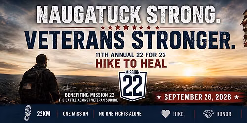 11th Annual 22for22 Hike to Heal