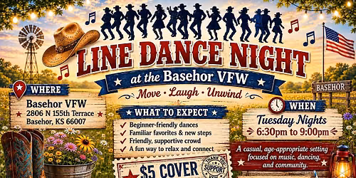 Line Dancing at the Basehor VFW