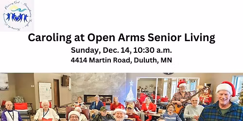 Caroling at Open Arms Senior Living