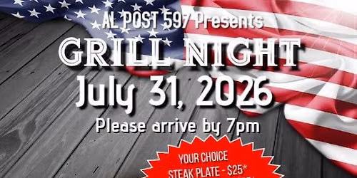 5th Friday Steak night by ALR 597