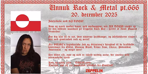 Unnuk Rock & Metal m. DJ TOQU pt. 666 @Zeppelin Rock Bar