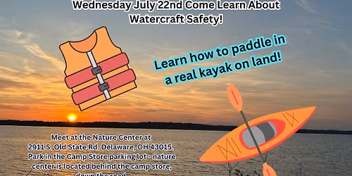 Wildlife Wednesday- Watercraft Safety - Alum Creek State Park