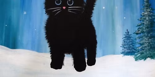 Paint Night! Snowfall Kitty
