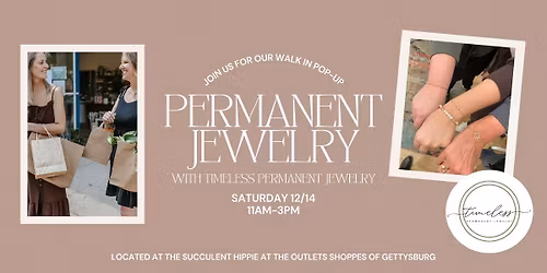 Timeless Permanent Jewelry Pop-up at The Succulent Hippie