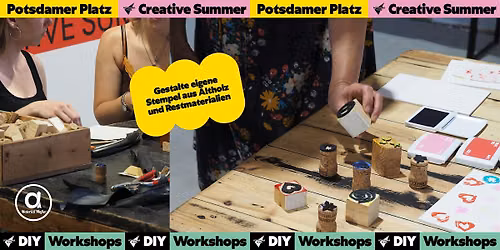 Kostenloser Upcycling-Workshop: Stempel herstellen im The Playce
