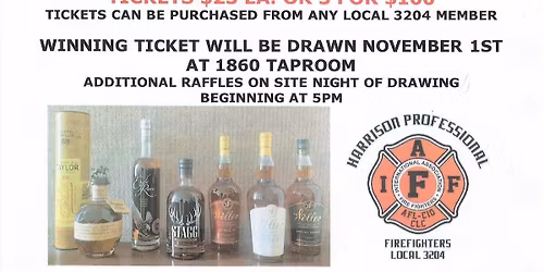 Harrison Firefighter Bourbon Raffle for The Keller Family