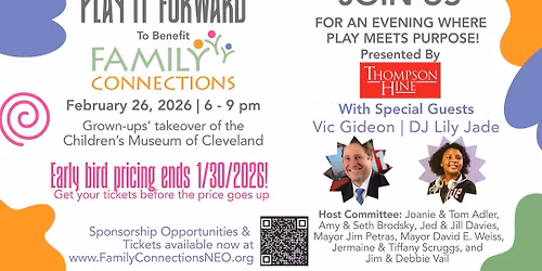 Family Connections Play It Forward Fundraiser