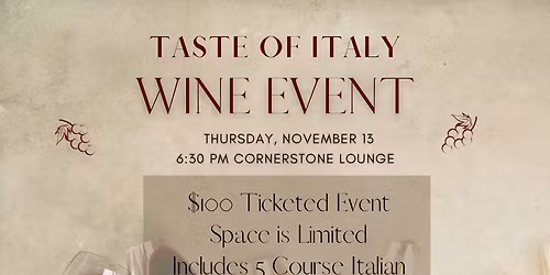 Taste of Italy Wine Tasting Event