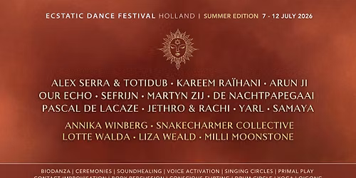 Ecstatic Dance Festival Holland Summer Edition 2026