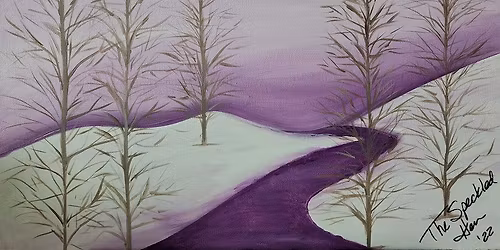 "Purple Moon" Paint 'n Sip, Wednesday, Feb. 18th, 6-8:00pm @ Terramar Brewstillery