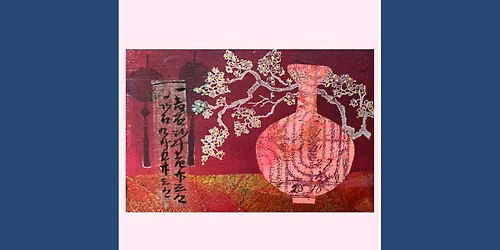 Japanese Art inspired Gelli Plate Printing & Collage workshop with Lisa Tank