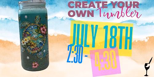 Make a Turtle and Beach Themed Snow Globe Tumbler!
