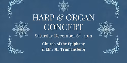 Harp & Organ Concert at Church of the Epiphany
