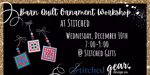 Barn Quilt Ornament Workshop