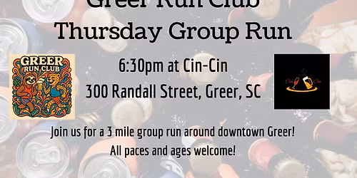 Thursday Group Run @ Cin-Cin
