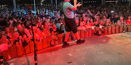 The Amish Outlaws on the Beach Stage at Paradise Grill