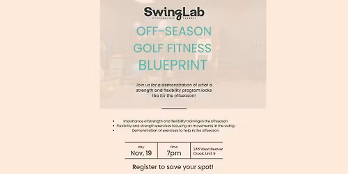 Off-Season Golf Fitness Blueprint - Strength and Flexibility