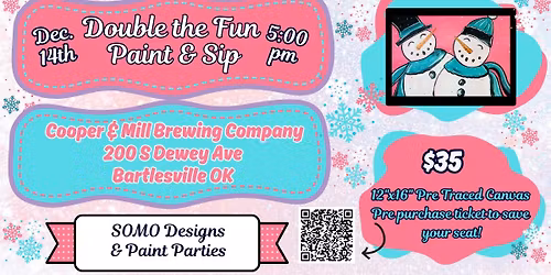 Double the Fun Paint & Sip Party