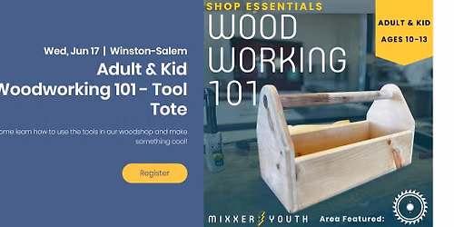 Adult & Kid Woodworking 101 - Tool Tote