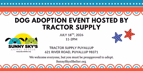 Dog Adoption Event Hosted by Puyallup Tractor Supply