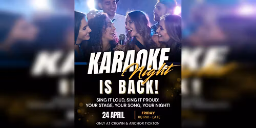 KARAOKE NIGHT IS BACK! \ud83c\udfb6