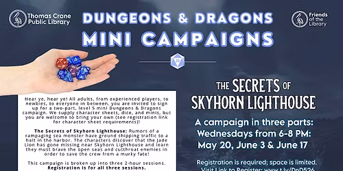 Adult Dungeons & Dragons Mini Campaign (part 1 of 3)