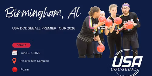 USA Dodgeball Premier Tour 2026 - Birmingham, AL