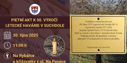 Vzpom\u00ednkov\u00e9 setk\u00e1n\u00ed k 50. v\u00fdro\u010d\u00ed leteck\u00e9 hav\u00e1rie na Suchdole