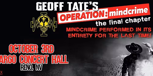 Geoff Tate at Cargo Concert Hall