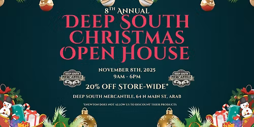 8th Annual Deep South Christmas Open House