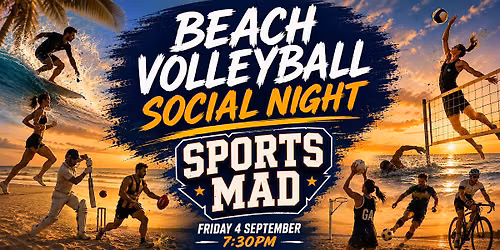 Beach Volleyball Social: Sports Mad