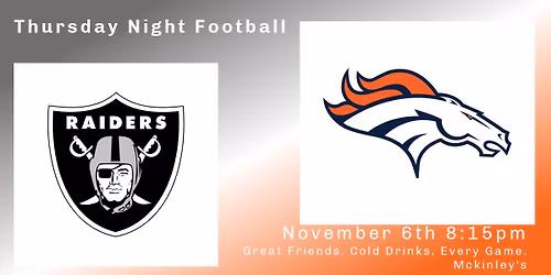 Raiders vs Broncos TNF