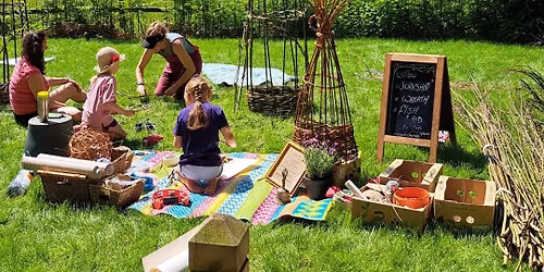 Heritage Willow Weaving Workshop Create Your Own Sweet Pea Frame - Llanfynydd