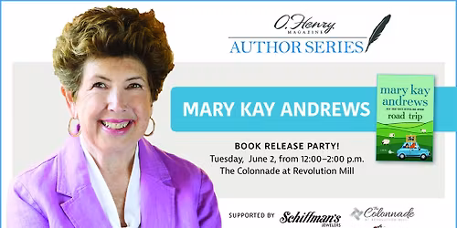 SOLD OUT O.Henry Magazine Author Series Kickoff to Summer Reading: Mary Kay Andrews