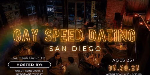 Gay Speed Dating (Ages 25+)
