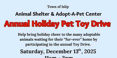 2025 HOLIDAY PET TOY DRIVE