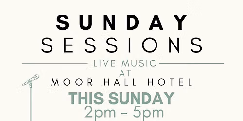 Sunday Sessions Live Music in the Oak Room Restaurant & Bar at Moor Hall Hotel & Spa