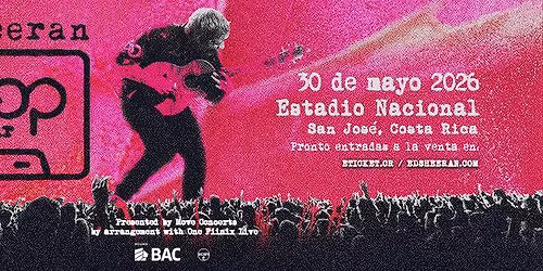 ED SHEERAN en Costa Rica 2026 | Evento Oficial