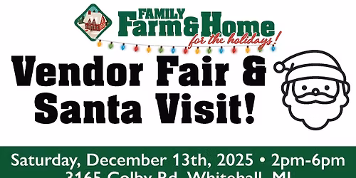 Vendor Fair and Santa Visit!