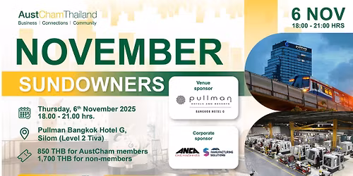 6 NOV - November Sundowners