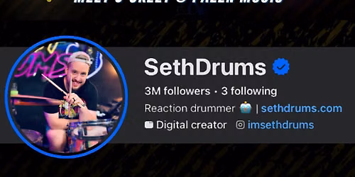 SethDrums Meet & Greet at Palen Music Center!