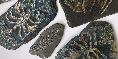 Gweithdy Ffosil Llechi | Hannah Coates Shea | Slate Fossil Workshop