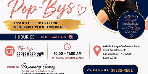 Mastering Pop-Bys Essentials for Crafting Memorable Client Experiences (CE)