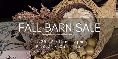 Fall Barn Sale 2026