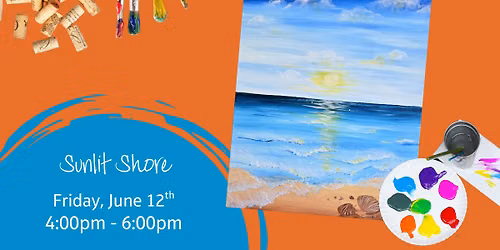 Friday Afternoon Sip & Create - Sunlit Shore